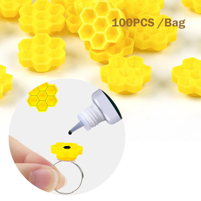 100개 인조 속눈썹 연장 블루밍 컵 글루 홀더 벌집 모양 속눈썹 액세서리 속눈썹 용품