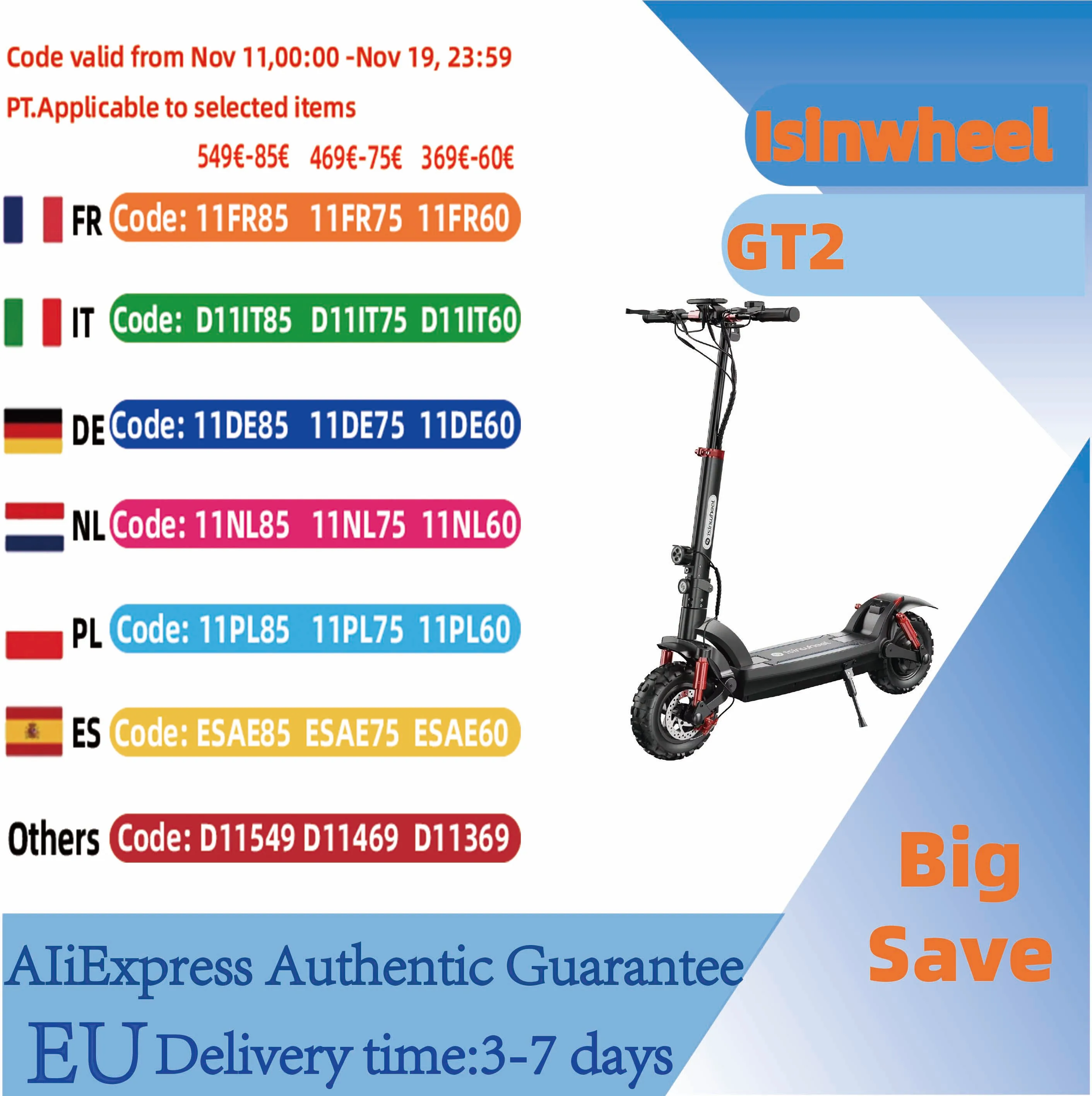 Isiswheel GT2 Scooter électrique 800W moteur 48V 15Ah batterie 11 pneu pneumatique tout-terrain pliable ville banlieue Scooter électrique Isiswheel GT2 Scooter électrique 800W moteur 48V 15Ah batterie 11 pneu pneumatique tout-terrain pliable ville banlieue Scooter électrique