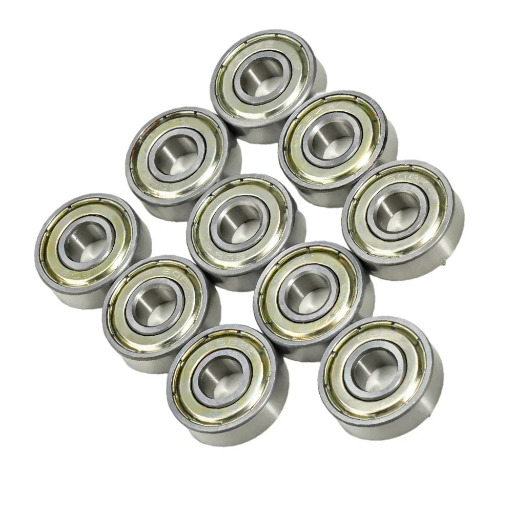 10pcs/lot Skate Bearing Shafts Silver Skate Skateboard 10pcs Stainless Steel 608 Zz Wheels 8x22x7 Mm Hot Selling