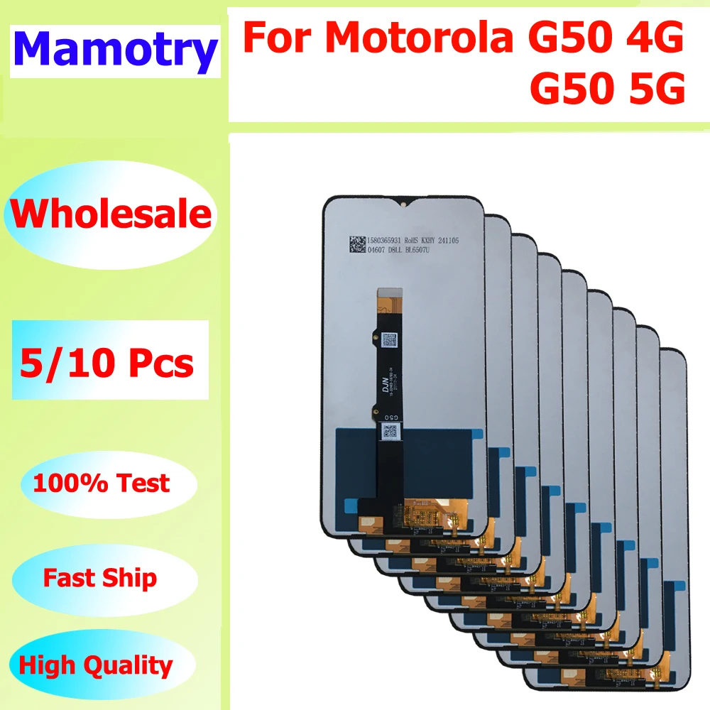Wholesale 5/10 pieces/Lot Original-self-weld For Motorola Moto G50 4G Screen Touch Lcd Display Assembly For Moto G50 5G