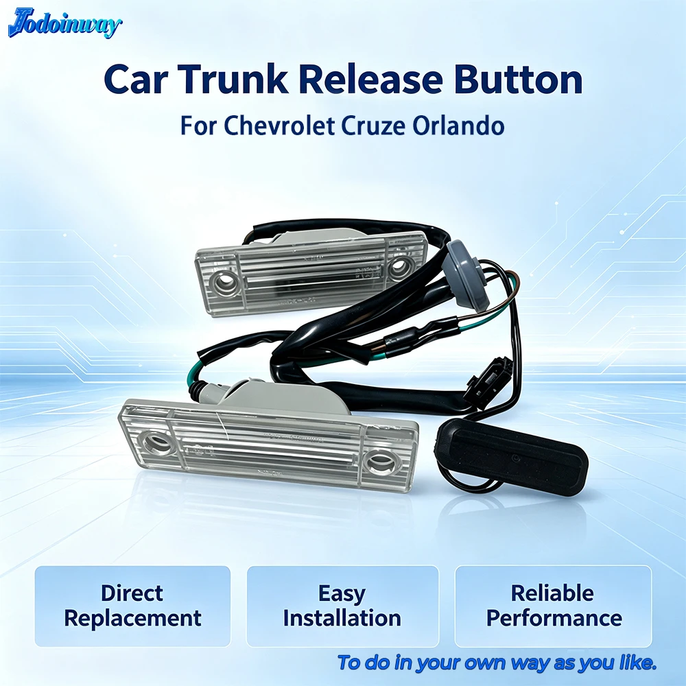 Car License Plate Light Lamp Car Trunk Release switch Trunk Release Button For Chevrolet Cruze 2014 Orlando 2012 Accessories
