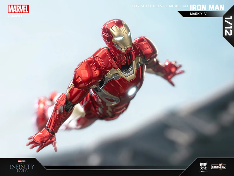 Fondjoy Iron Man MK45 Model Kit Infinity Saga Ironman MARK XLV Assembly Toy ABS Material Joint Movable Children's Birthday Gifts