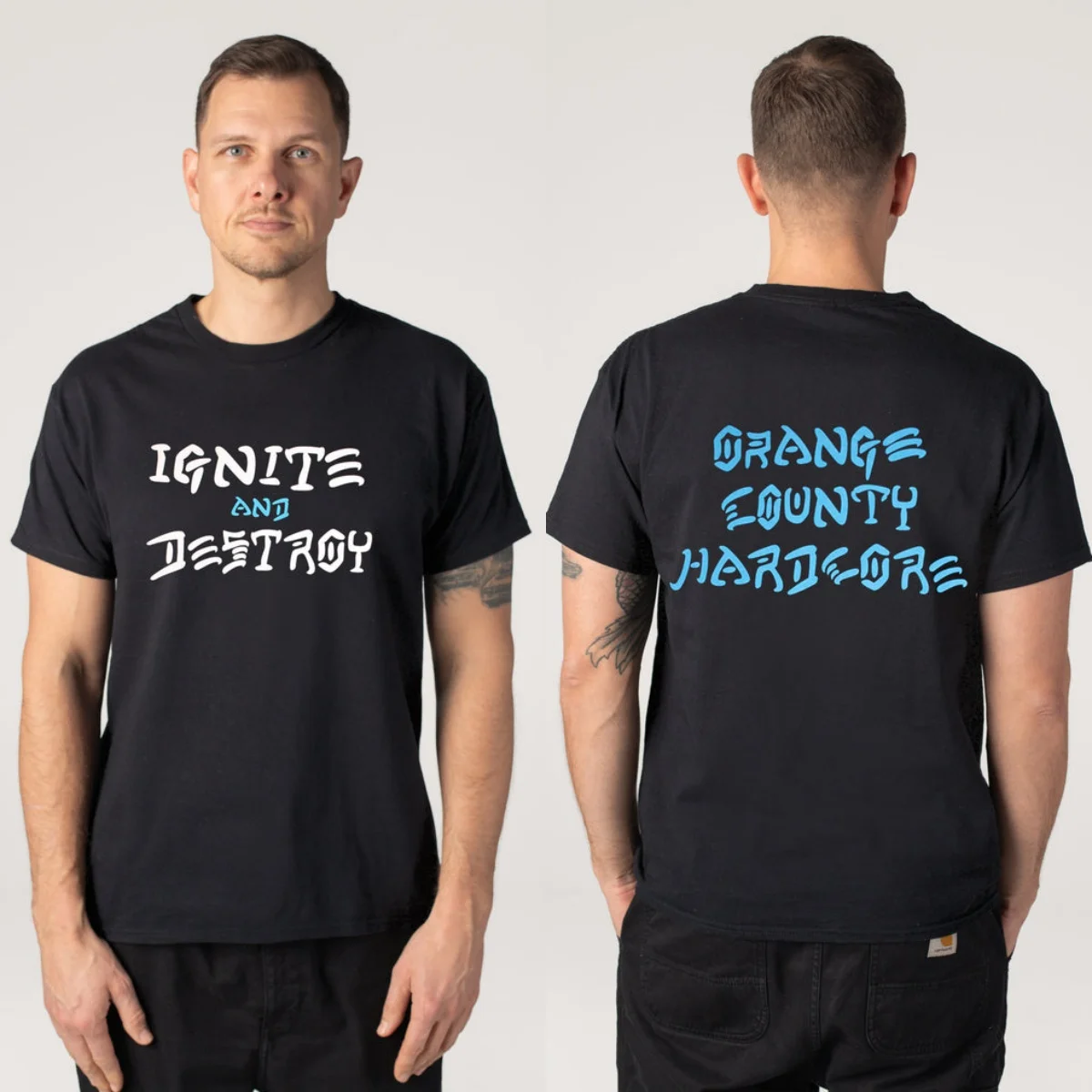 Hot Ignite Graphic Cotton T-shirt Unisex Summer Short Sleeve Fashion Brand Tee Luxury Casual Vintage Tees