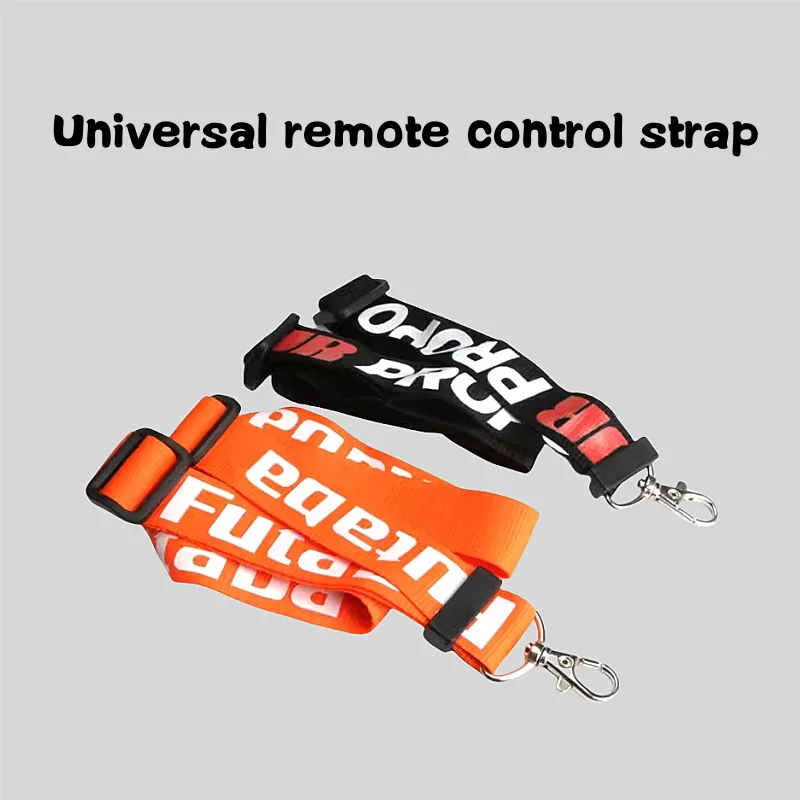 

Universal strap for model airplane remote control, marked with FUTABA JR, featuring sturdy metal hooks and fine printing