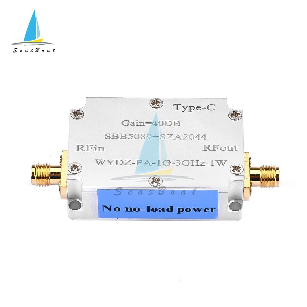 

SBB5089+SZA2044 1G to 3GHz 2.4GHZ Broadband Power Amplifier Gain 40DB RF Signal Drive For HAM SDR Software Radio FM Radio Type-C