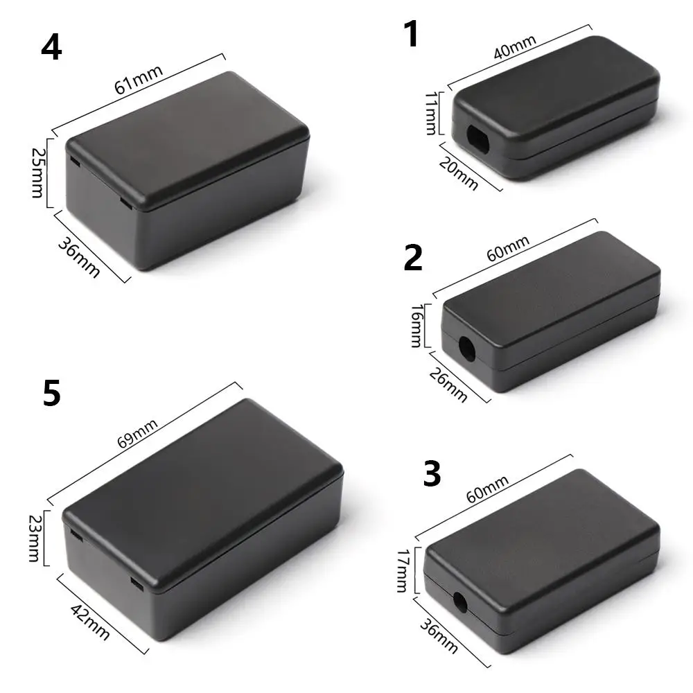 1/2pcs Hot ABS Plastic High Quality Waterproof Cover Project Enclosure Boxes Electronic Project Box Instrument Case