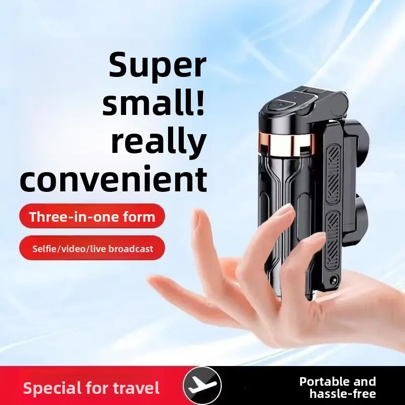 

Mini Mobile Phone Bluetooth Selfie Stick JC-25 Floor Anti-shake Retractable Quad Travel Portable Live Broadcast Photo