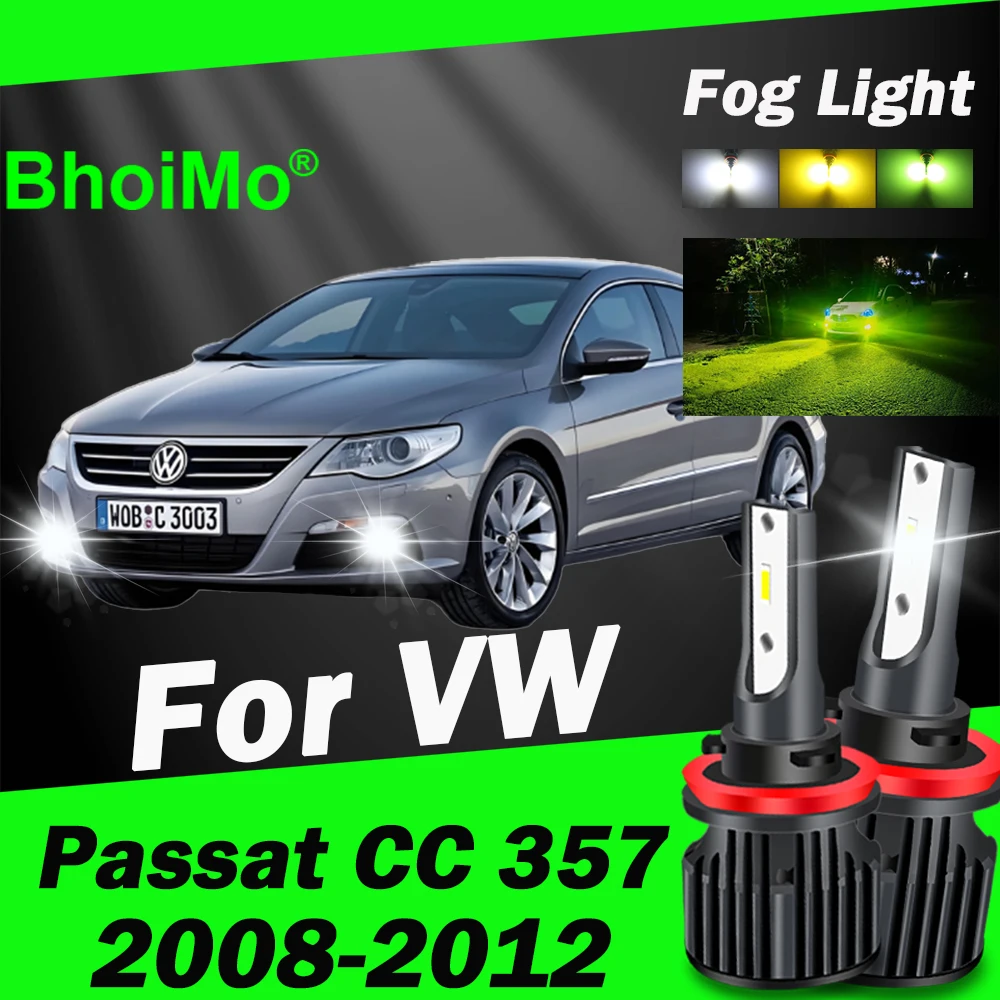 

BhoiMo For Volkswagen VW Passat CC 357 2008 - 2012 Front Fog Light Bulb 2009 2010 2011 Led Lamps