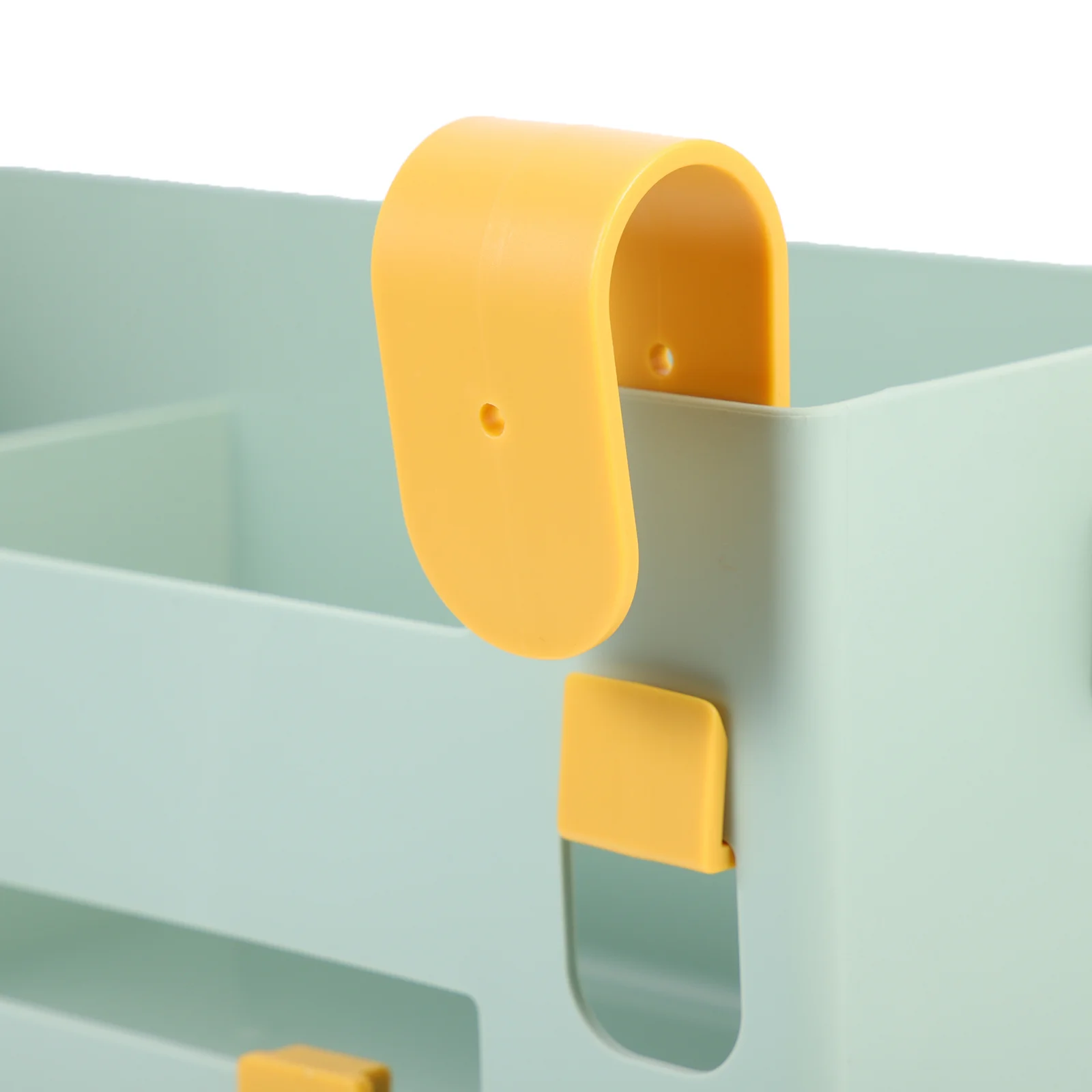 

1 Set Bedside Storage Organizer Hanging Basket For Dorm Kitchen Office Bunk Bed Desktop Organizer Plastic Sundries Container