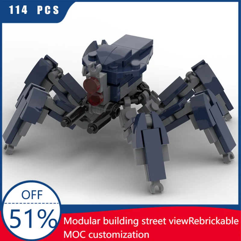 

114Parts MOC Star Battle Blue Crab Droid Model Building Blocks Bricks DIY Creative Assembly Educational Toys Kids Useful Gifts