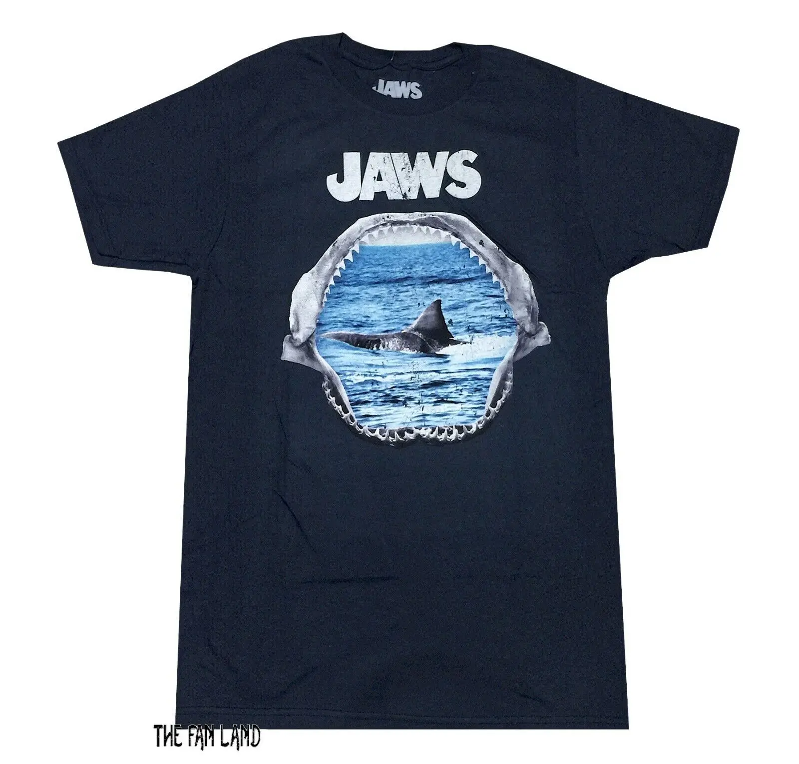 New Jaws 1975 Teeth Mens Vintage Throwback T-Shirt