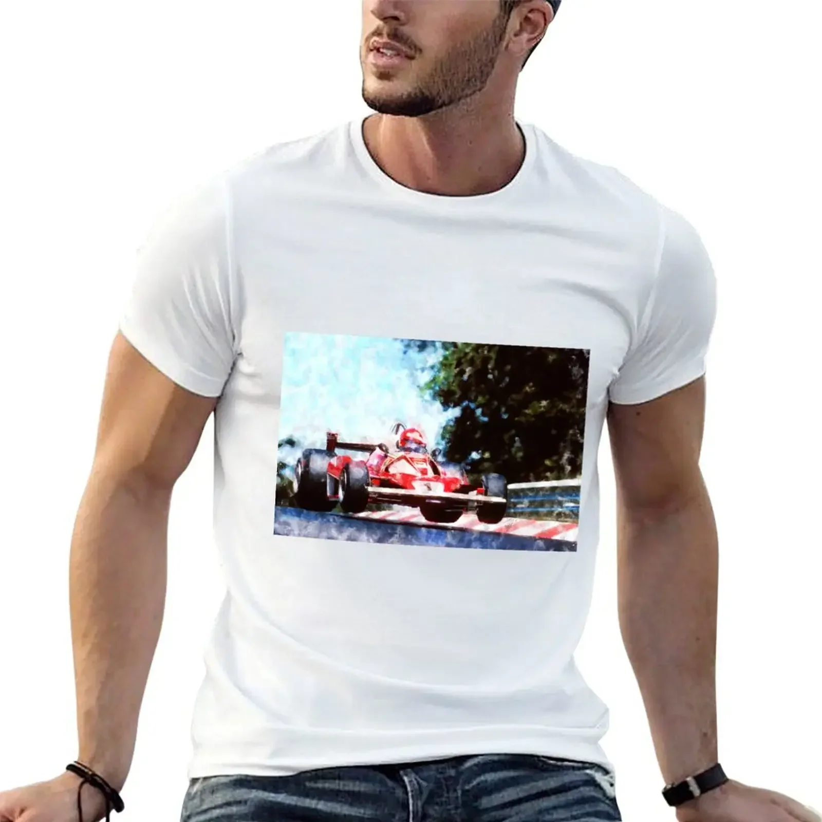 Niki Lauda T-Shirt vintage oversized graphic tee street wear blanks t shirt for men