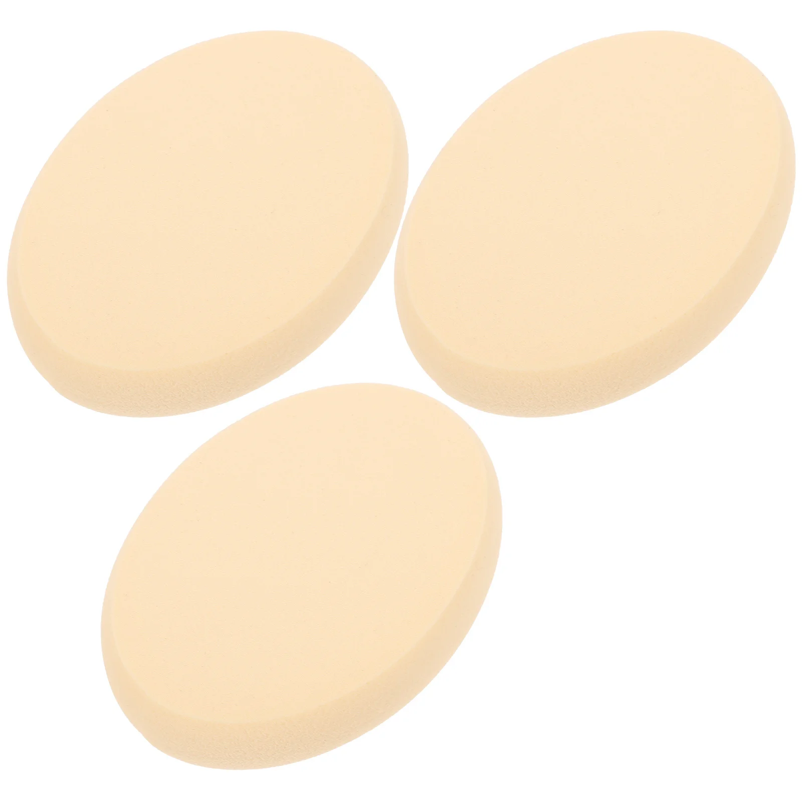 3pcs Oval Makeup For Foundation Blusher Powder Smooth Skin-Friendly Multipurpose Tools Beauty Puff Set