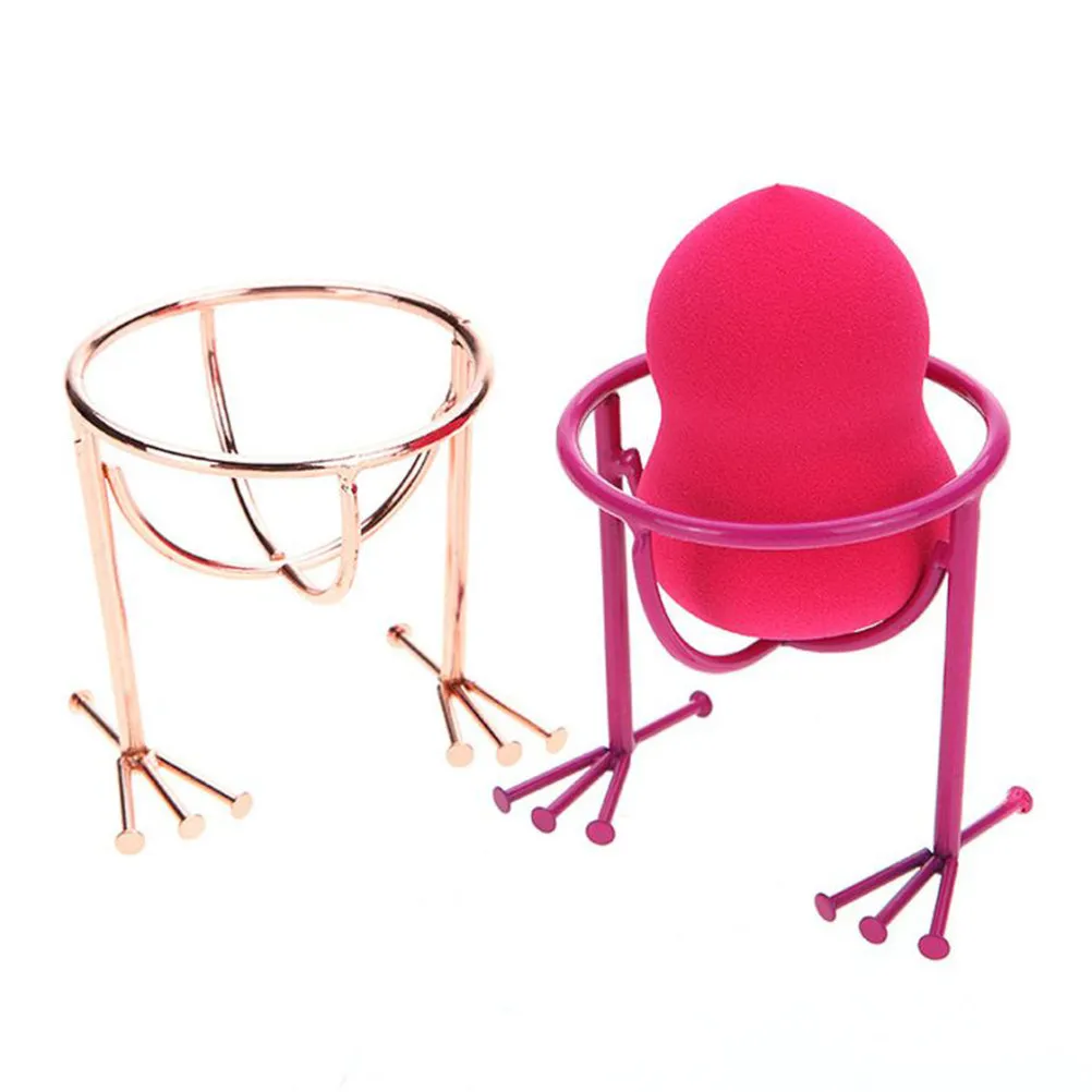 Rose Gold Sponge Holder Face for Bathroom Makeup Organizer Chicken Ventilated Storage Rack view 4