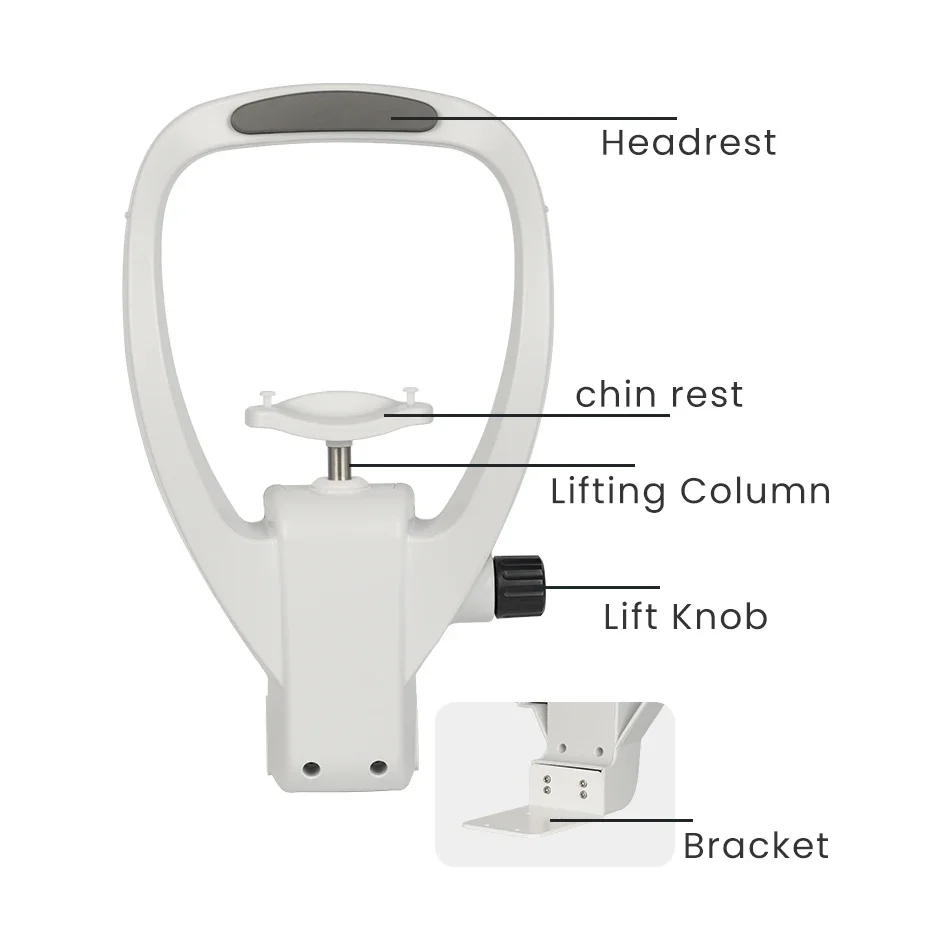 NEW VISION Optical Instrument Chin Rest Forehead Bracket Set for Auto Refractometer and Other Devices