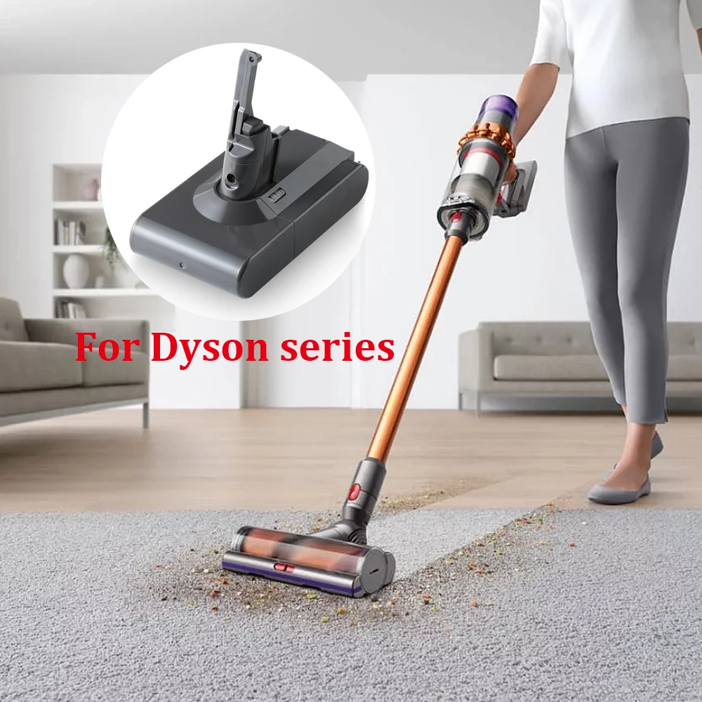 Аккумуляторная батарея 6000 мА/ч 21,6 в для пылесоса Dyson V6 V7 V8 V10 Series SV12 DC62 SV11 sv10, запасная батарея 18650