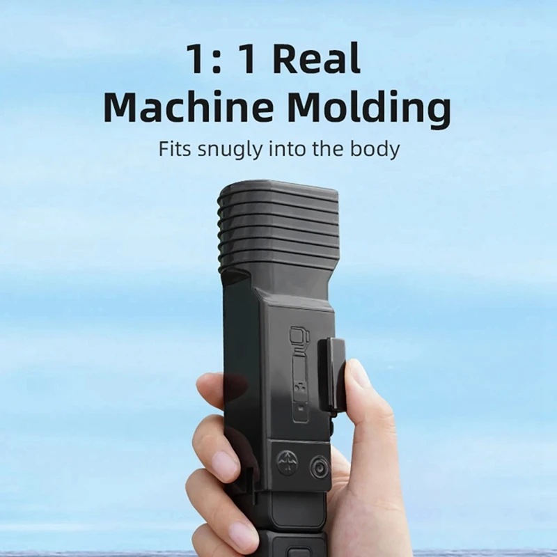 Tampa de lente preta para DJI Osmo Pocket 3, Capa protetora da câmera, Tela resistente a riscos, Acessórios portáteis