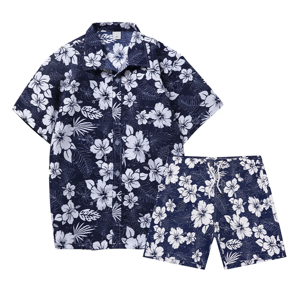Hawaiian Coconut Tree 3D Print Men Shirt Sets Fashion Short Sleeve Shirt Oversized Casual Beach Shorts Streetwear Suits Clothes - view 6