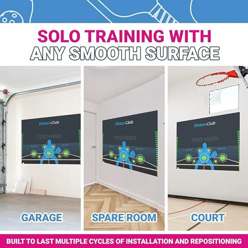 SONGYI Pickleball Training Practice Wall Stickers Pickleball Dink Pad Practice Board Poster for Outdoor & Indoor Court Use - Image 5