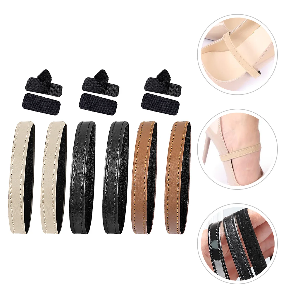 

3 Pairs Elastic Lace High Heels Detachable Shoe Straps for Ankle Pu Ties