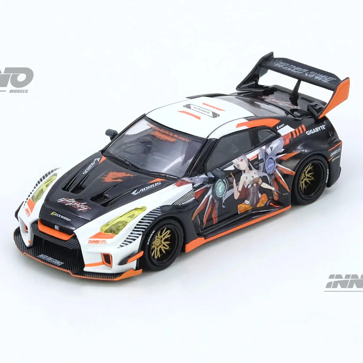 INNO X AORUS 1:64 Scale GT-R R35 Widebody Alloy Car Model