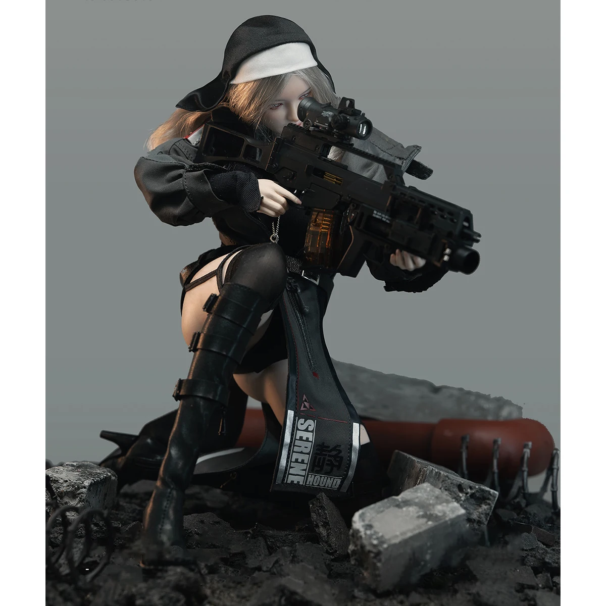 HiPlay I8Toys 1/6 Holy Light Da Lai Lai Quiet Dog Agnes Figuras de ação