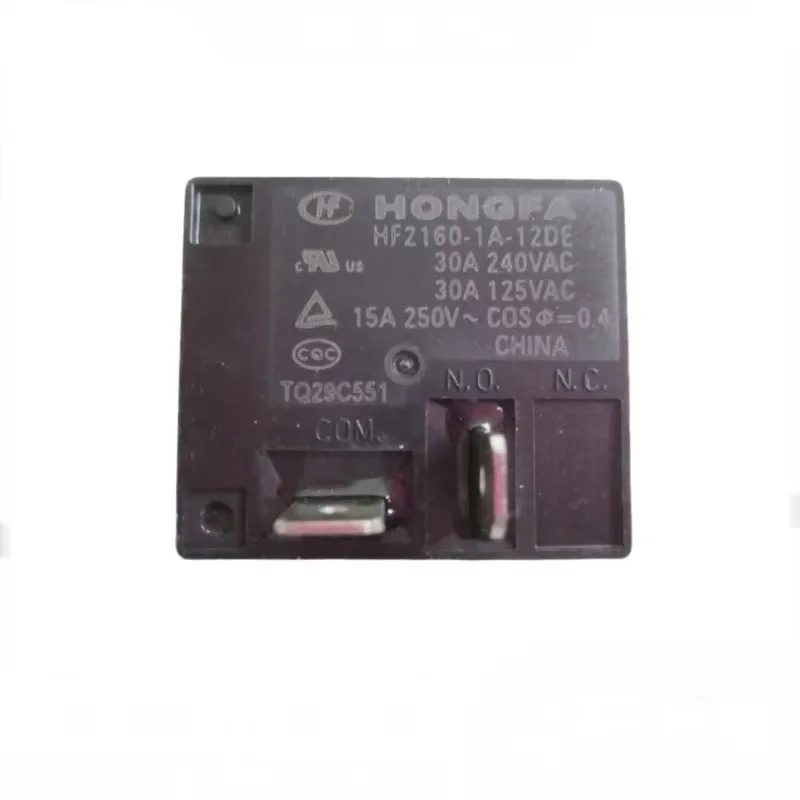 5Pcs HF2160-1A-12DE Relay 12VDC 4Pin 30A 240VAC 100% New