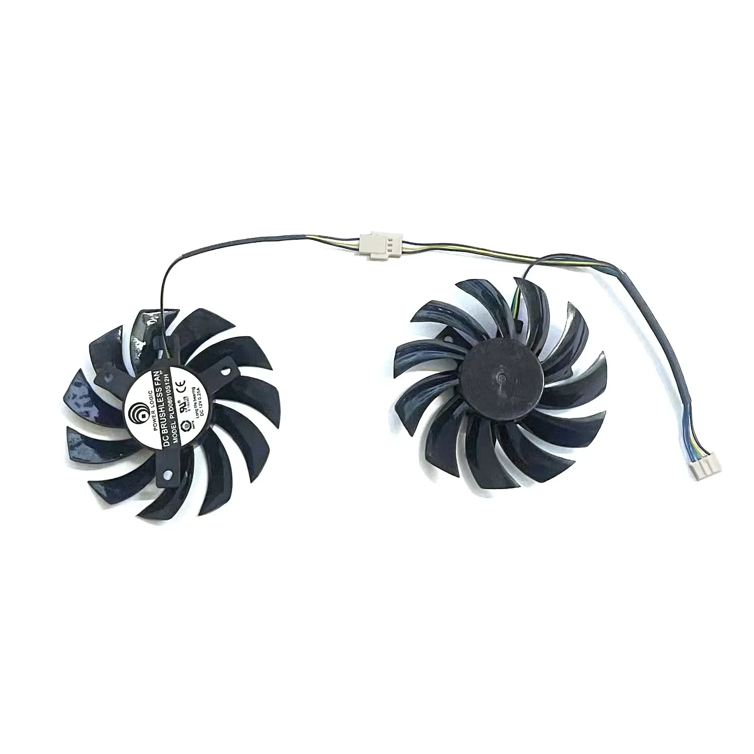 DIY replacement fan 75MM 4PIN suitable for DATALAND Radeon HD7750 7770 7870 R9 370C R7 360 260X RX550 560D graphics card