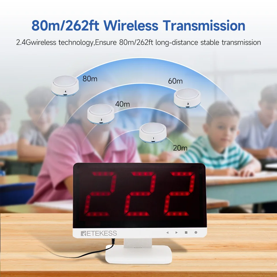 Retekess Game Answer Buzzer TM101 Educational Answer Buzzer For Games Quiz Buzzer System For Class Competition Family Game Night