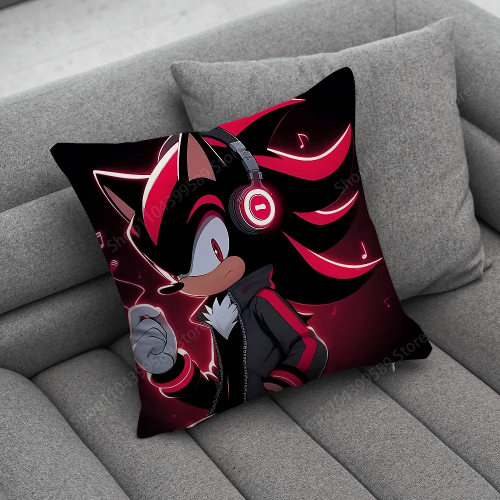 Cartoon S-SonicS-S Pillow Case Soft Cushion Cases for Farmhouse Sofa Decor Home Decorations and Protector