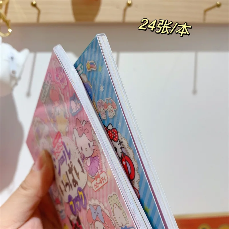 Nette Sanrio Aufkleber Buch 24 Ausgangs Konto Material Aufkleber Kulome Big-eared Hund Cartoon Mädchen Aufkleber Dekorative Spielzeug