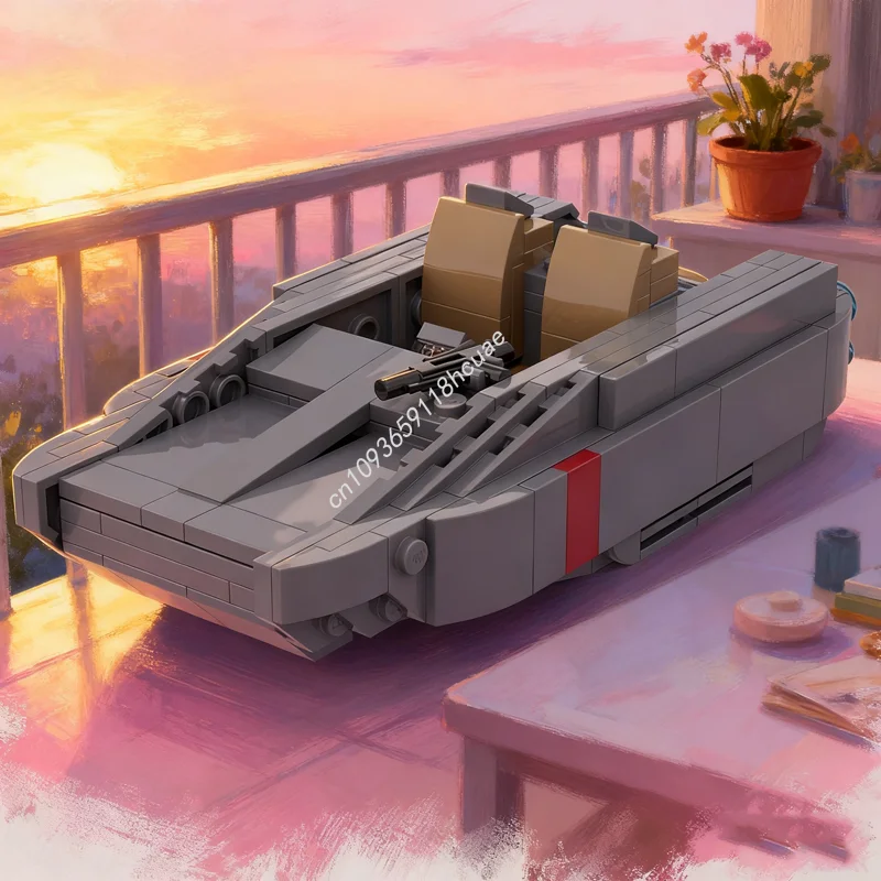 ตัวต่อ MOC 188 ชิ้น ชุดสร้างโมเดลรถสปีดเดอร์พลเรือน Star Battle T ของเล่นตัวต่อสถาปัตยกรรม ของขวัญคริสต์มาส ไอเดียสร้างสรรค์ ตัวต่อเสริมพัฒนาการ