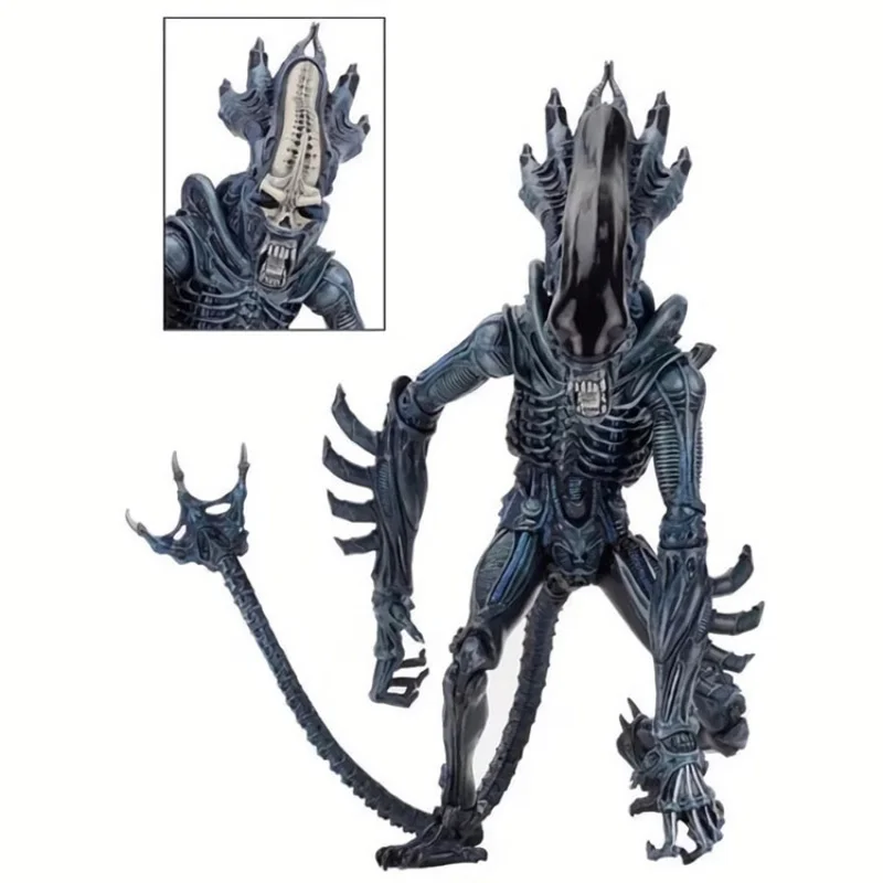 Neca Alien mive อุปกรณ์ต่อพ่วง10th คลื่นสีดำมังงะมนุษย์ต่างดาวใบหน้าตั๊กแตนตำข้าวขนาด7นิ้วสามารถทำเป็นแบบจำลองได้ด้วยมือ