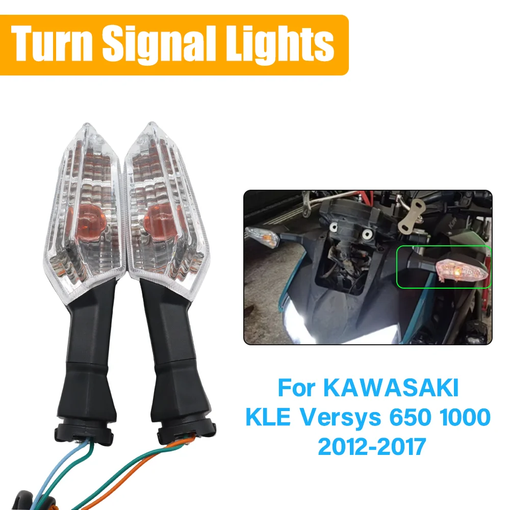 Indicatore di direzione Per KAWASAKI KLE Versys 650 1000 2012 2013 2014 2015 2016 2017 Lampeggiante Accessori Moto