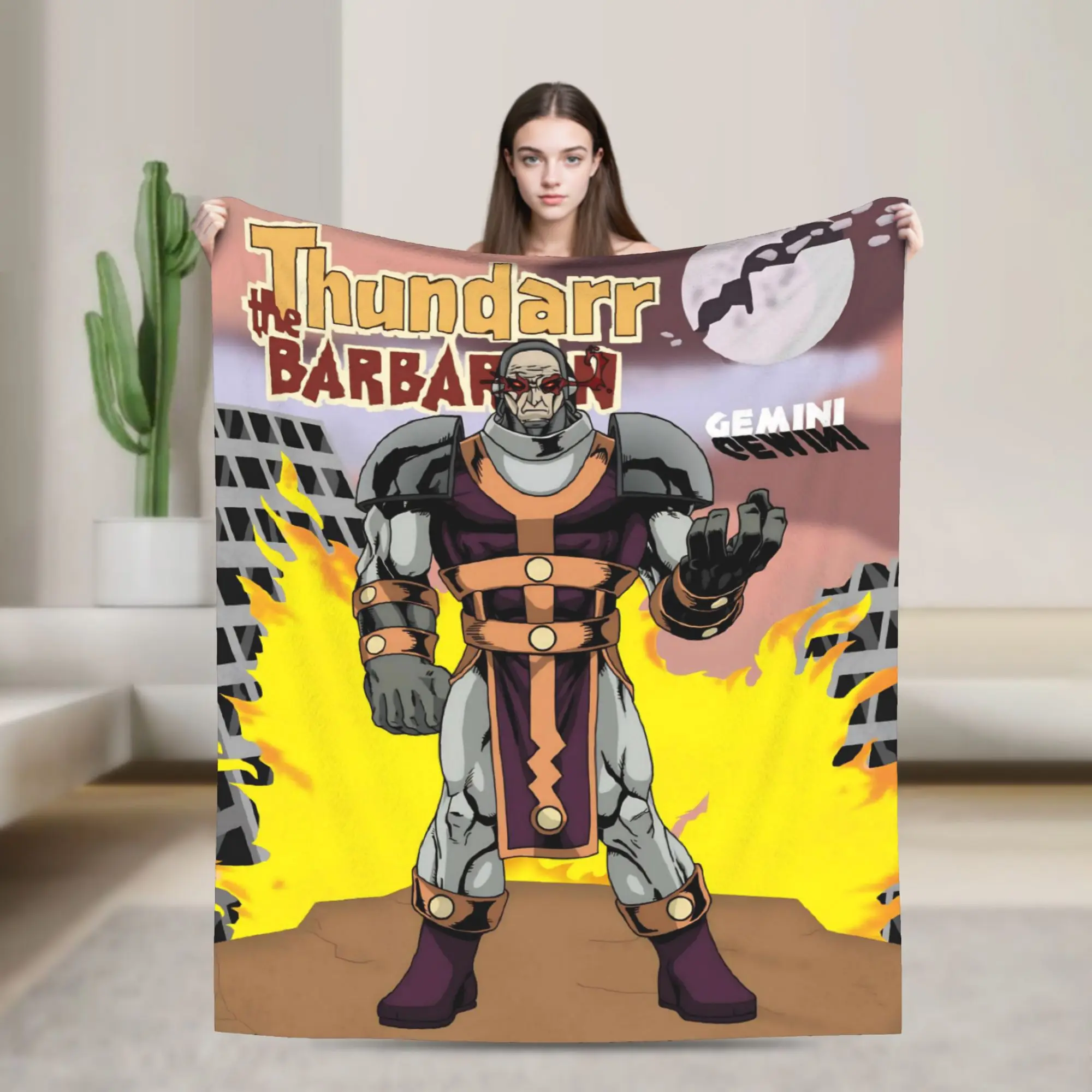 Thundarr The Barbarian Throw Blanket for Couch  Soft Cozy Plush Blanket 50x60 Inches Multiple Sizes Bedspread for All Seasons