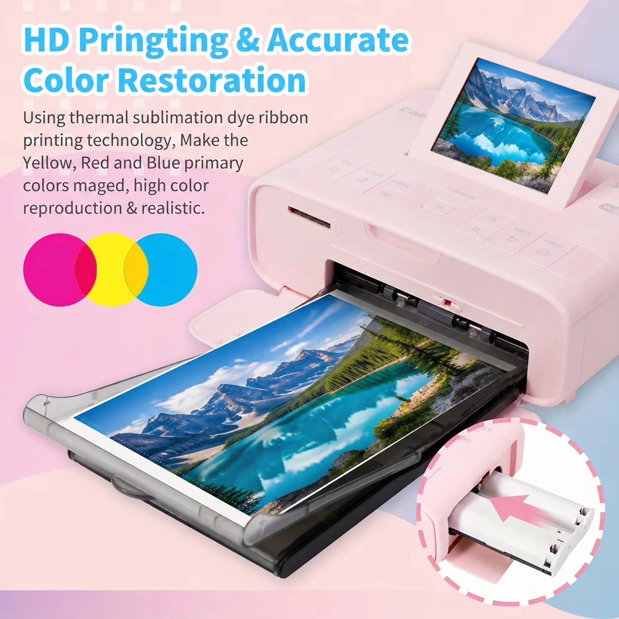 6 Inch Photo Paper And Ink Ribbon Set 100x149mm Compatible for Canon Selphy CP1500 CP1300 CP1200 CP1000 CP910 CP900 Sublimation