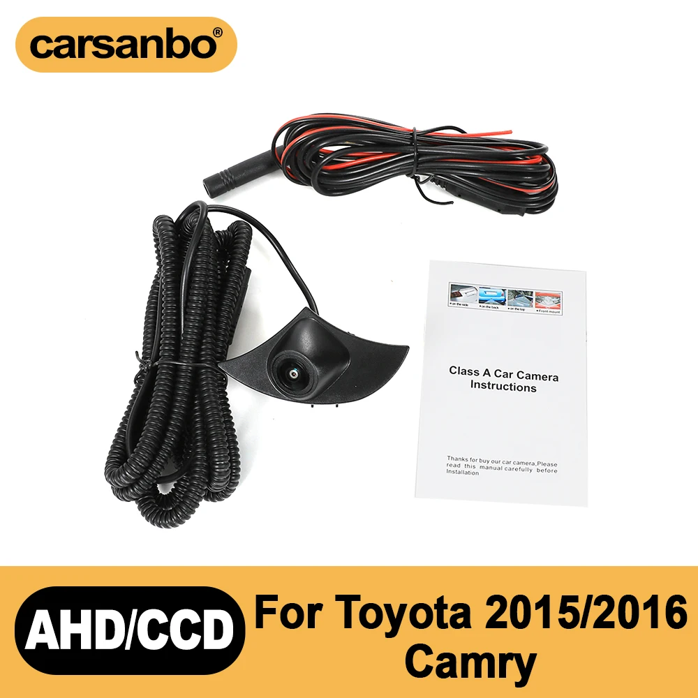 Carsanbo Car Front View Camera For Toyota 2015 2016 Camry Fisheye 150° Lens Waterproof IP68