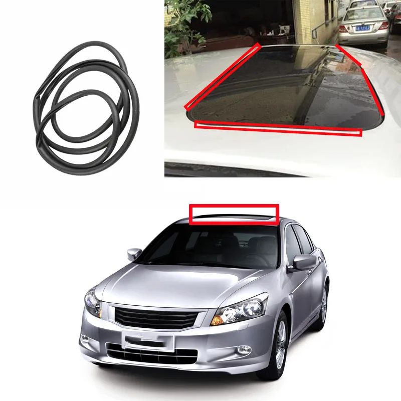 

For Honda Accord CP1 CP2 CP32008 2009 2010 2011 2012 70205-TA0-A01 Car skylight window black rubber seal waterproof strip