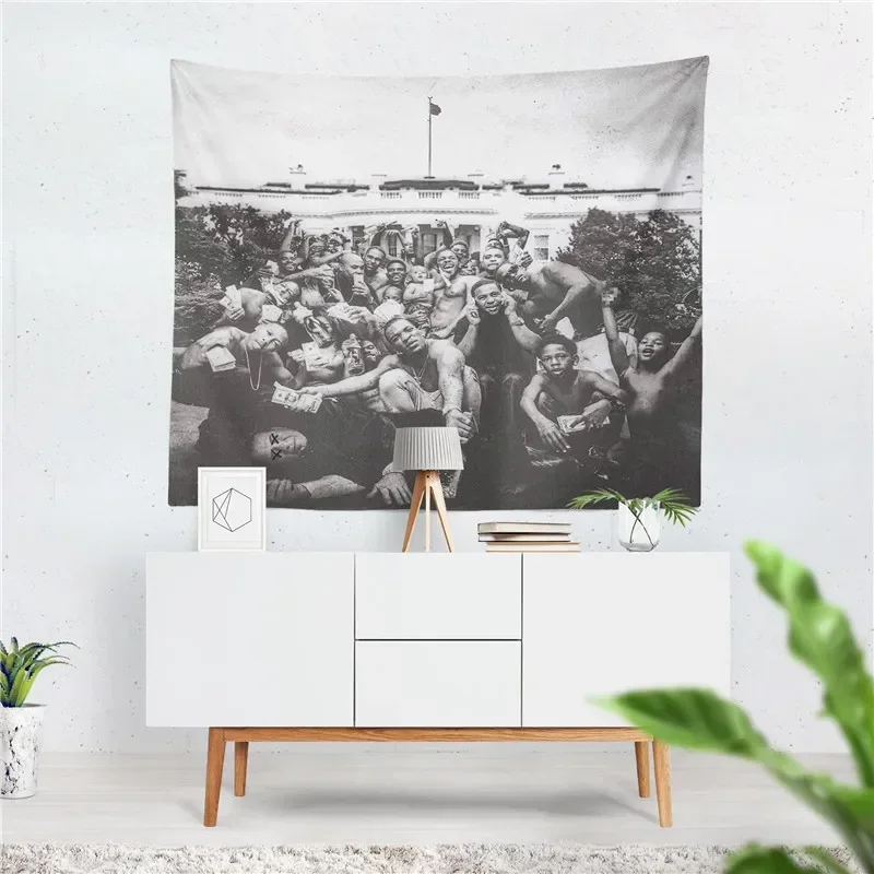 Kendrick Lamar To Pimp A Butterfly Tapestry Wall Hanging Art for Bedroom Living Room Decor College Dorm