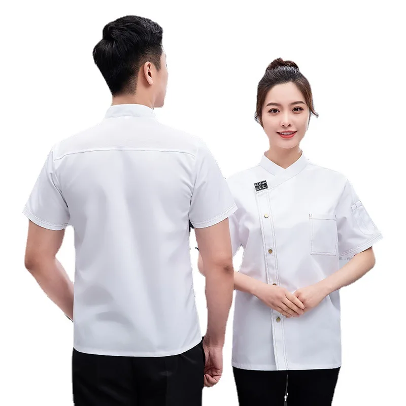 Uniform Short Western Restaurant Hotel School Canteen Kitchen Chef Overalls Men'S Long Sleeve Autumn Winter