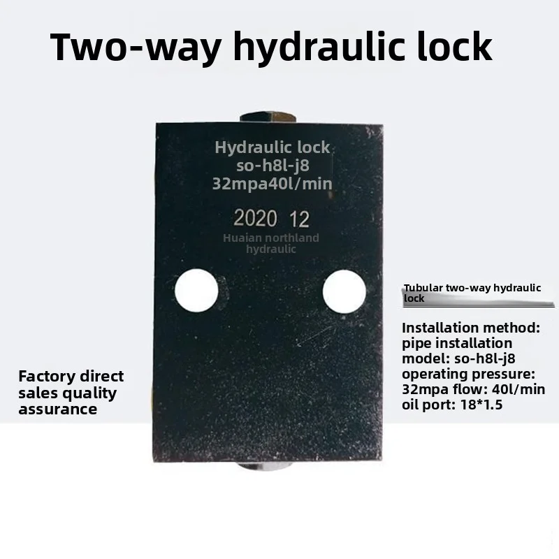 ثنائي الاتجاه اسطوانة هيدروليكية قفل هيدروليكي صمام التوازن صمام أحادي الاتجاه صمام فحص الضغط صمام أمان اسطوانة هيدروليكية