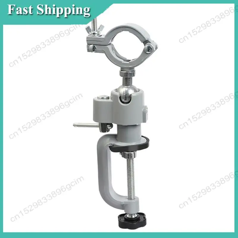 -BABQ Table Vise 360 Degree Bench Rotate Clamp-On Grinder Holder Electric Drill Stand Bracket, Universal Machine Tools