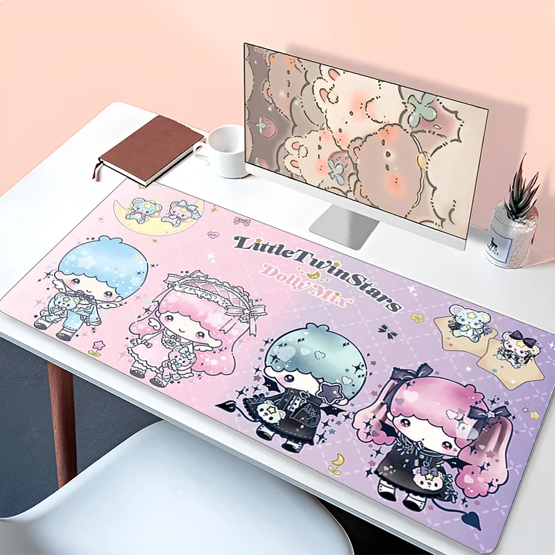 

Mouse Pad L-little Twin Star Gaming Accessories PC Gamer alfombrilla xxl Computer Desk Mat Laptop Varmilo Keyboard Mousepad