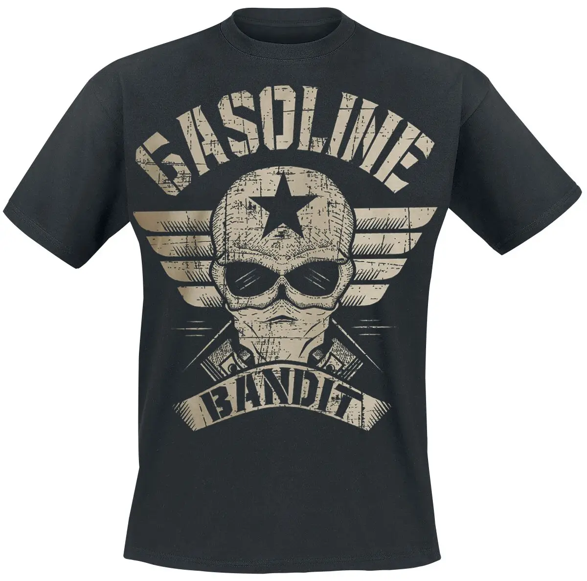 

Wing Logo Gasoline Bandit T-shirt Print Summer Luxury Brand Cotton Men's and Women's T-shirts Short Sleeves