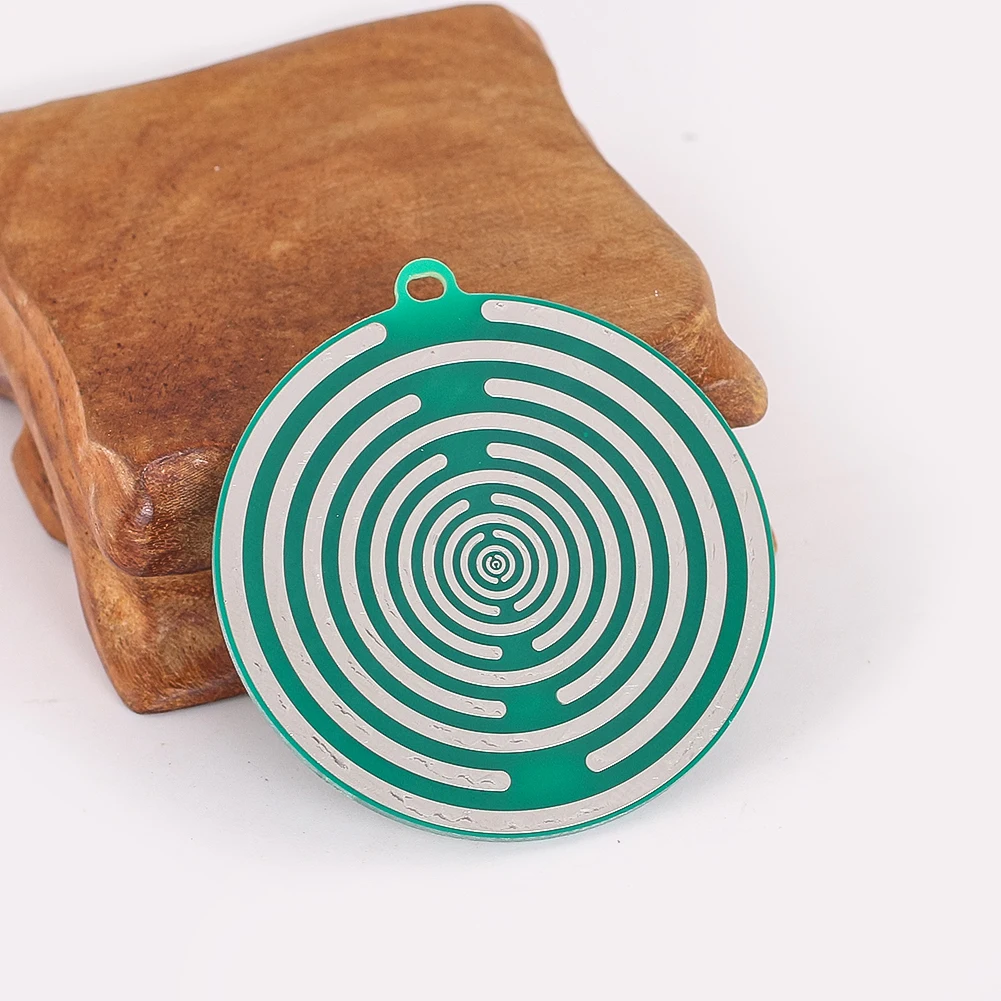 2PCS Energy Disc Polarizing Disk Double Sided Antenna Lakhovsky Multi Wave Oscillator MWO Awaken Self Repair Meditation Pendant
