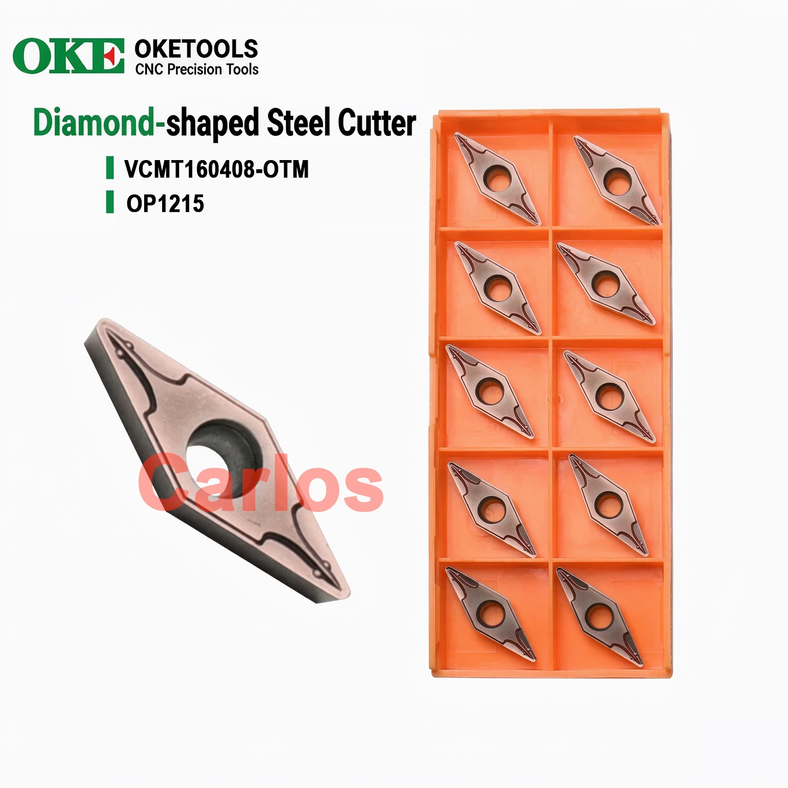 OKE VCMT110302 VCMT110304 VCMT160404 VCMT160408 VBMT110304 VBMT160404 - OTM OTF OP1315 OP1215 OC2125 Carbide Insert VCMT VBMT