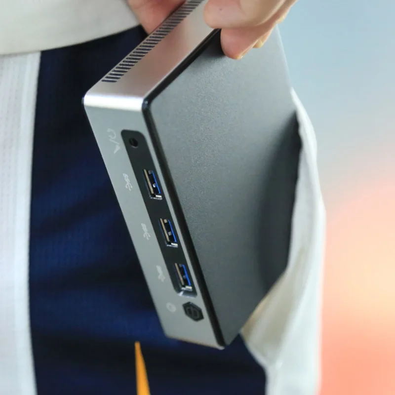 Ultra-thin Mini Host Pocket Computer 10th Generation I5 1030NG7 Micro Home Office Compact Computer Handheld