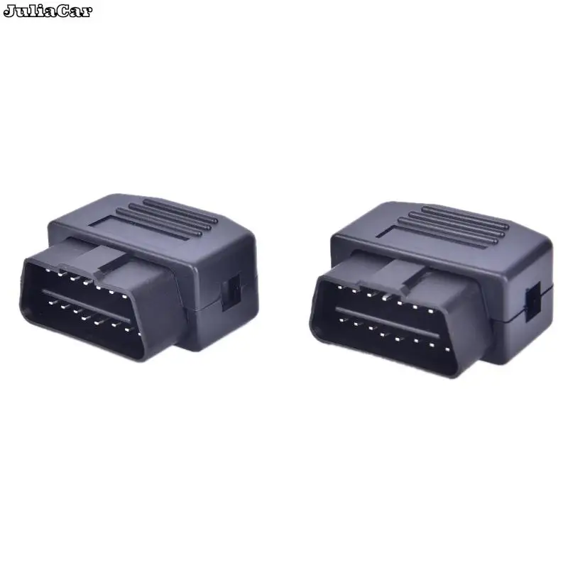 OBD2 L Type 16 Pin Sockets Connector Plug with Shell and Screw Male Auto Car Connector Cable Wire Wholesale