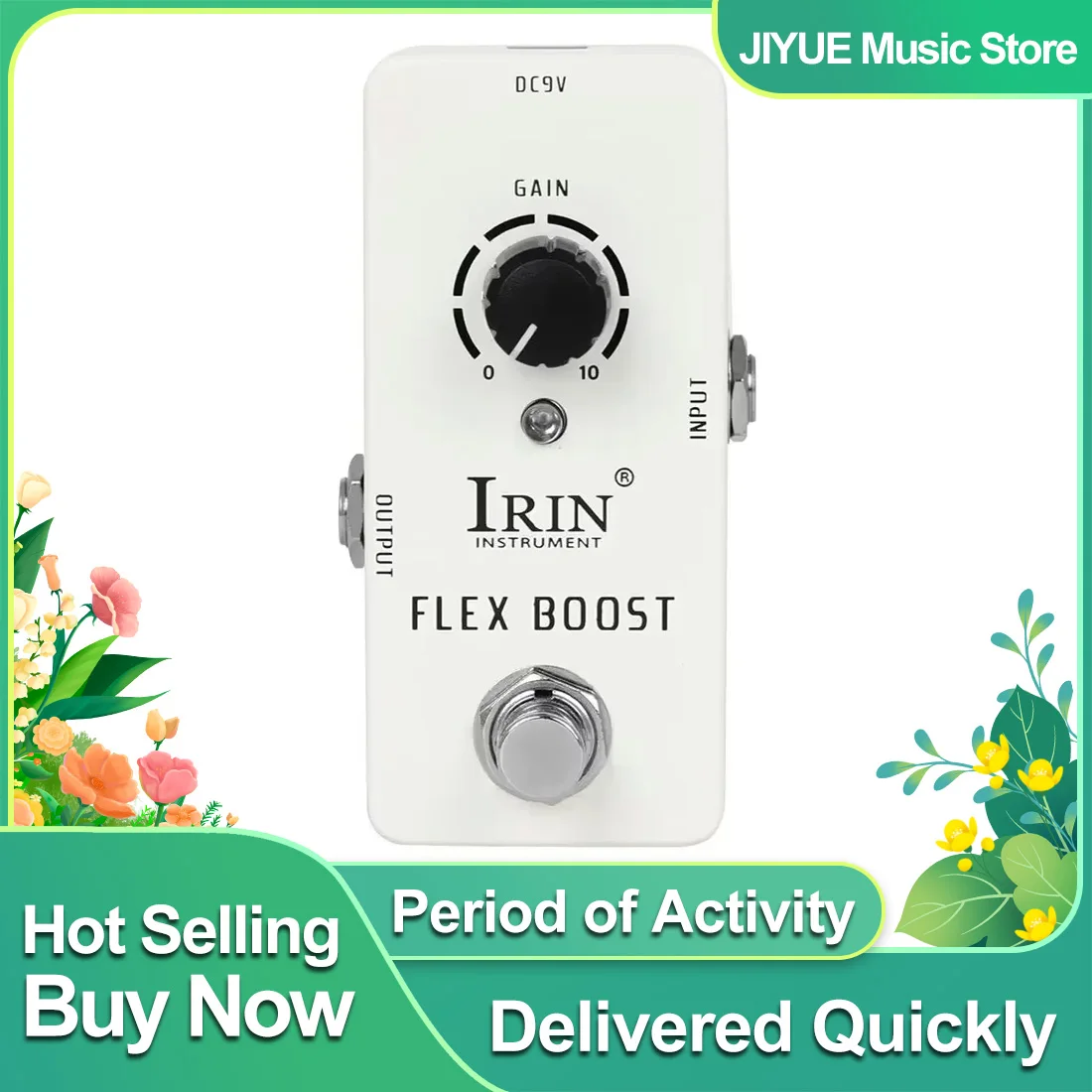 IRIN RS-14 Flex Boost Electric Guitar Effect Pedal Stimulus Effects Flex Boost Motivation True Bypass Pedal Guitarra Accessories