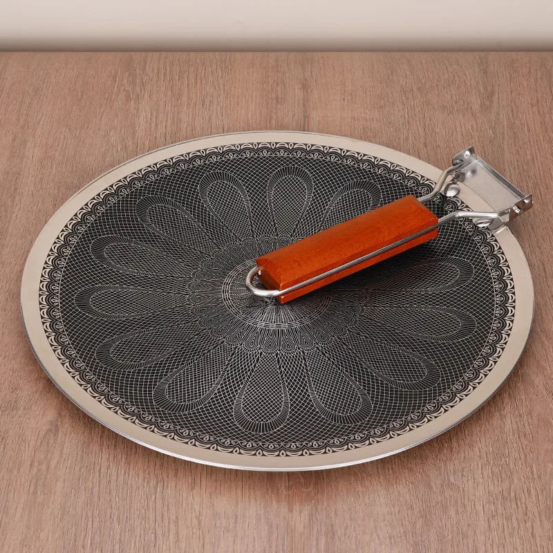 

Stainless Steel Outdoor Camping Barbecue Tray Household Non-stick Frying Pan Foldable For Easy Storage